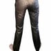 Y2K DOLCE & GABBANA vintage Metallic Silver Black LOW RISE Jeans