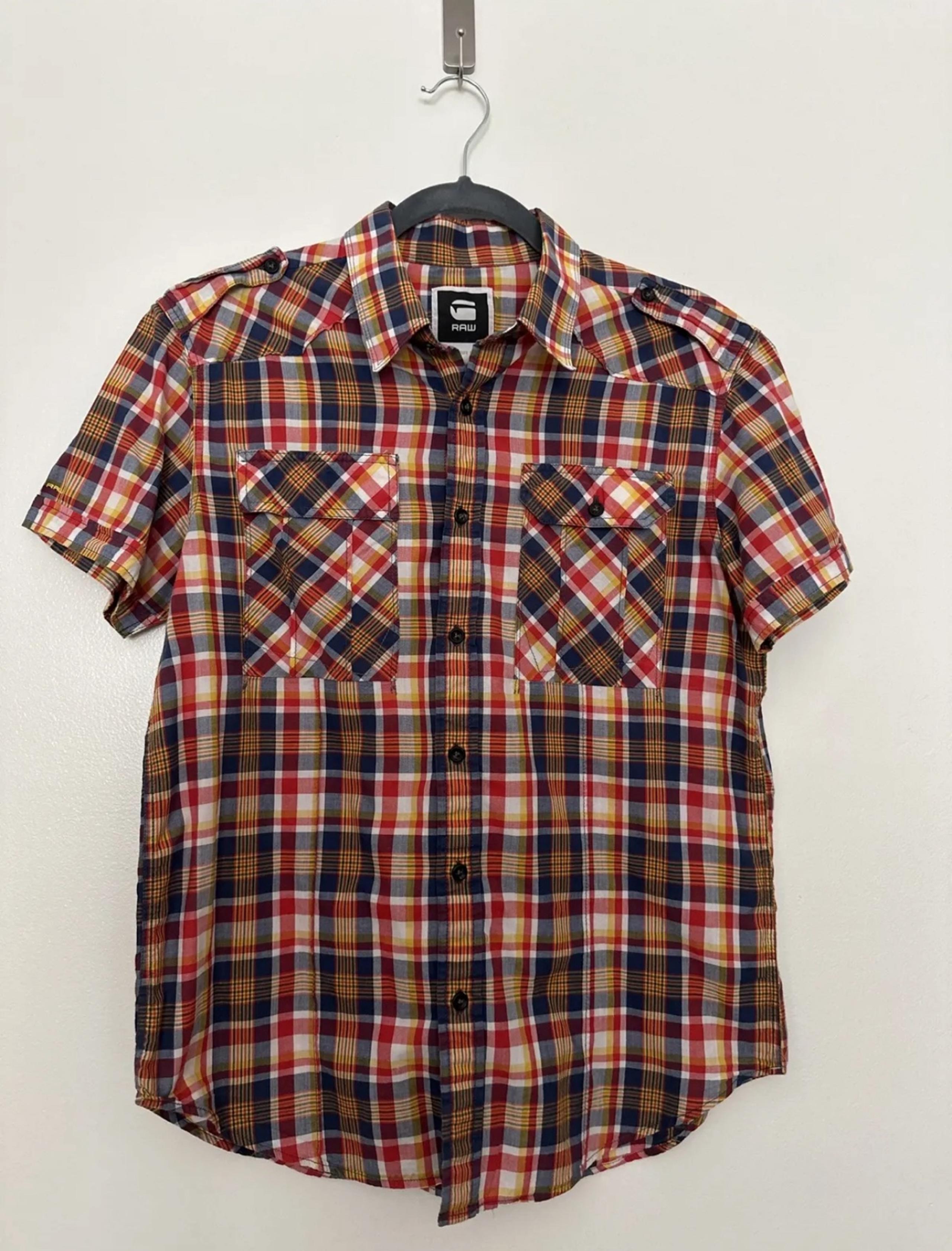 G-Star Raw men’s Shirt size L button down short sleeve slim fit