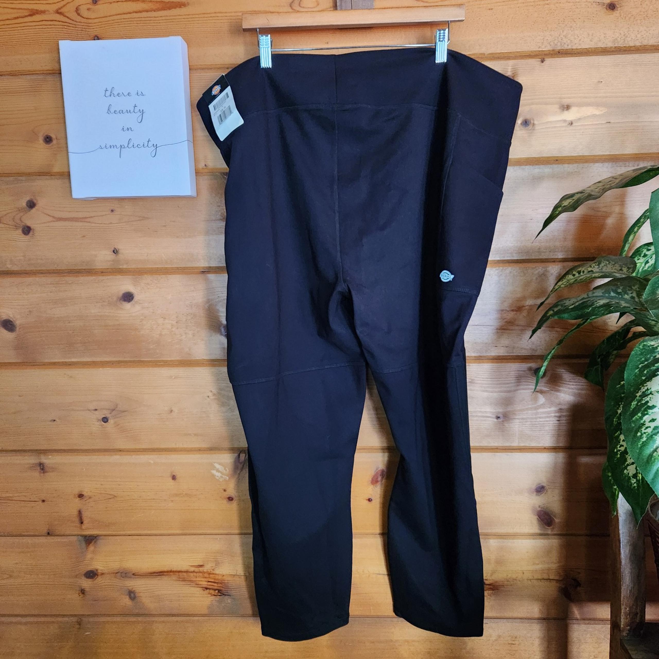 Dickies NWT Black Utility Leggings Zip Skinny Stretch Athletic Pants Plus Sz 3XR