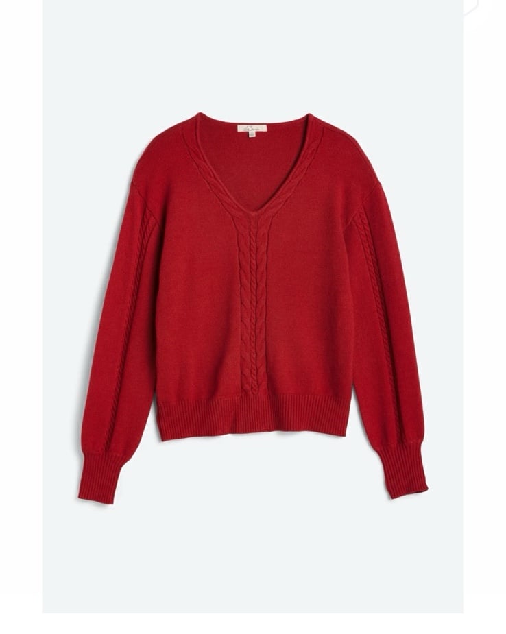 NWT Les Serain Seanna V-Neck Sweater