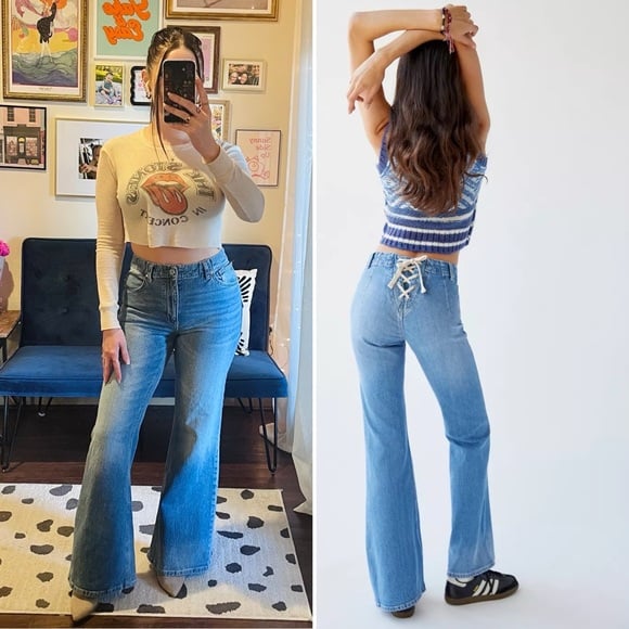 Urban Outfitters BDG Lace-Up Flare Jean 29