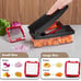 Vegetable Chopper, Onion Chopper Pro Food Chopper 4 in 1, Red