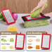 Vegetable Chopper, Onion Chopper Pro Food Chopper 4 in 1, Red