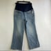 Gap Maternity Full panel crop flare light wash jeans size 31R