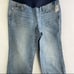 Gap Maternity Full panel crop flare light wash jeans size 31R