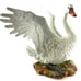 Andrea by Sadek Mute Swan Porcelain Statue No. 705 Beautiful White Swan 8” Tall