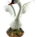 Andrea by Sadek Mute Swan Porcelain Statue No. 705 Beautiful White Swan 8” Tall