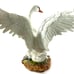 Andrea by Sadek Mute Swan Porcelain Statue No. 705 Beautiful White Swan 8” Tall
