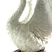 Andrea by Sadek Mute Swan Porcelain Statue No. 705 Beautiful White Swan 8” Tall