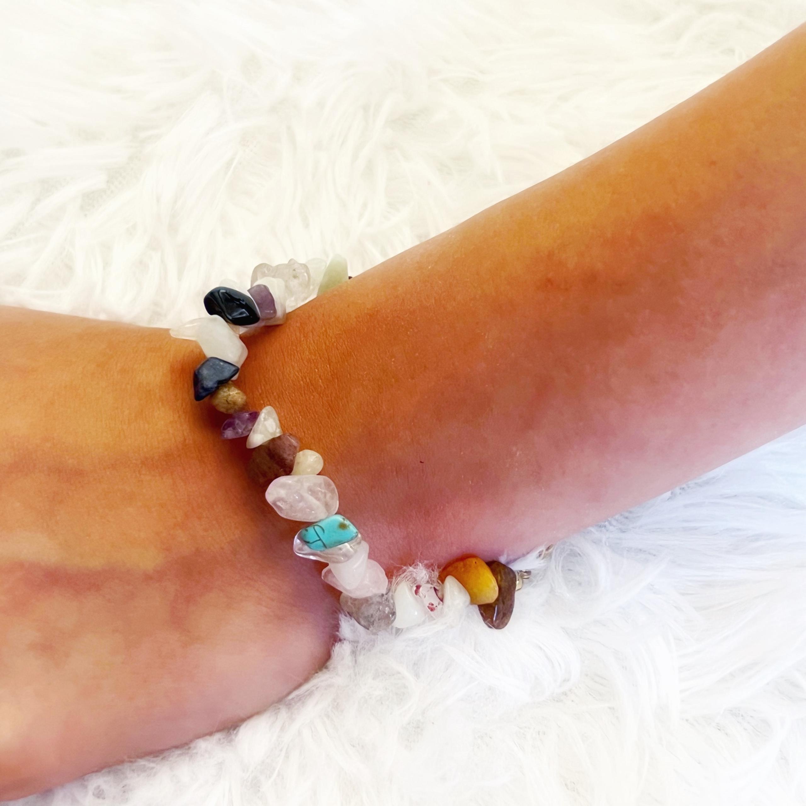 New Gemstone Bracelet Beach Boutique Jewelry Gold Detail