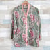 Victorias Secret Gold Label Floral Nightshirt Pink Green Sheer VTG Womens Medium