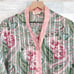 Victorias Secret Gold Label Floral Nightshirt Pink Green Sheer VTG Womens Medium