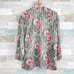 Victorias Secret Gold Label Floral Nightshirt Pink Green Sheer VTG Womens Medium
