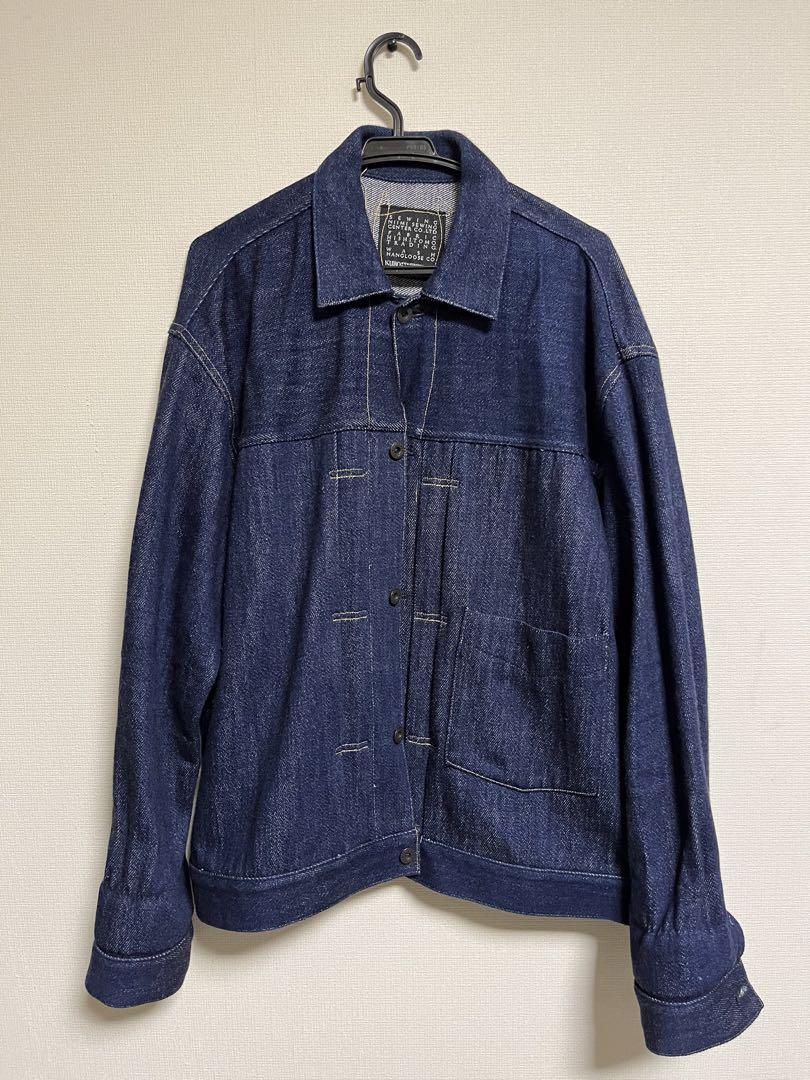Kuro Loose Denim Big Jacket One Wash - Off White | ANDJOY