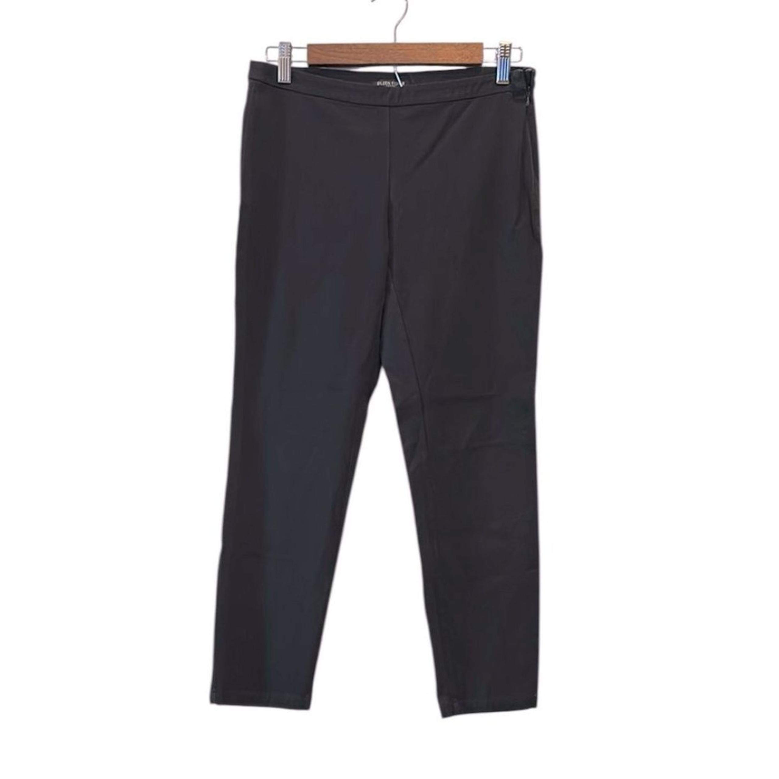 Eileen Fisher Cropped Black Size 4 Petite Stretch Pants