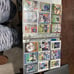 Binder filled with 395 giants football cards