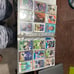 Binder filled with 395 giants football cards