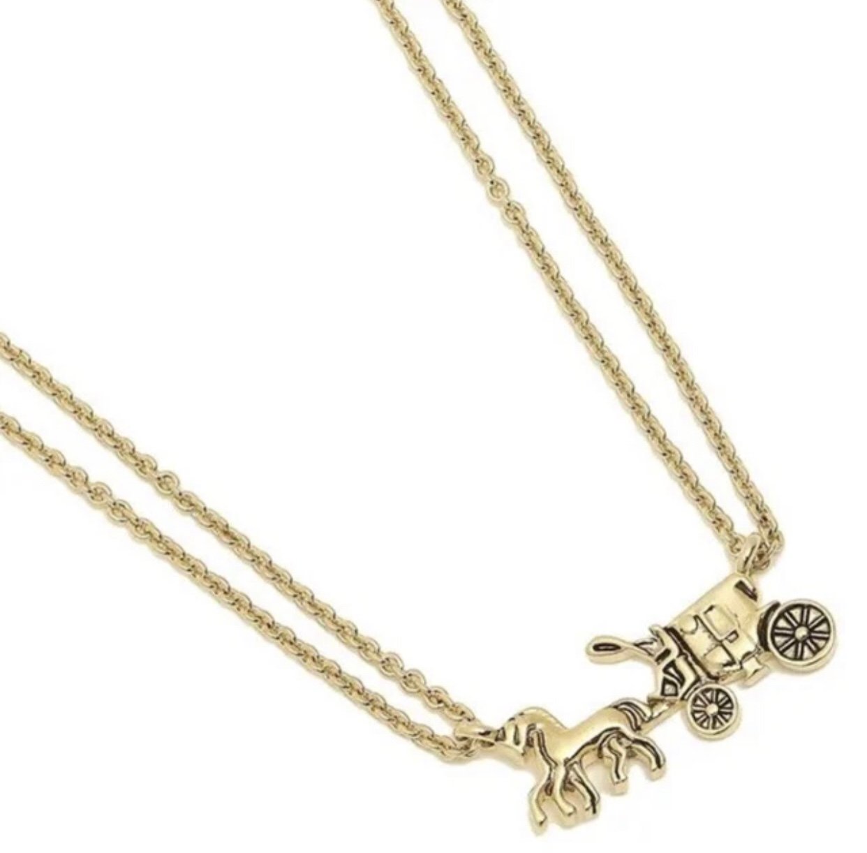 Coach Horse and Carriage Necklace