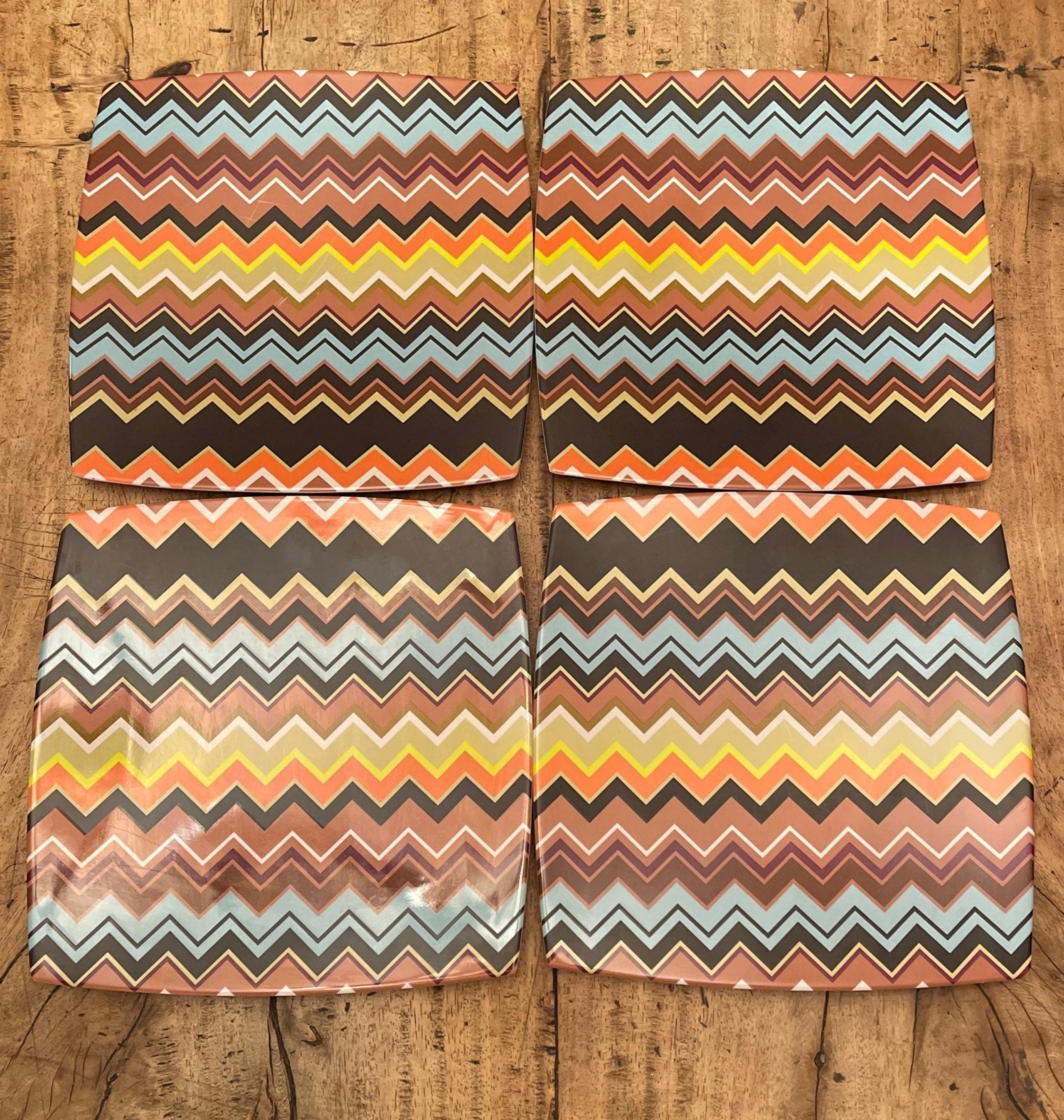 Missoni Chevron Dinner Plates (4)