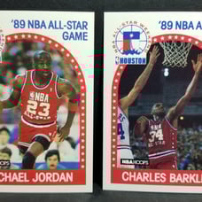 NBA Hoops 1989 NBA All-Star game Jordan , Barkley set