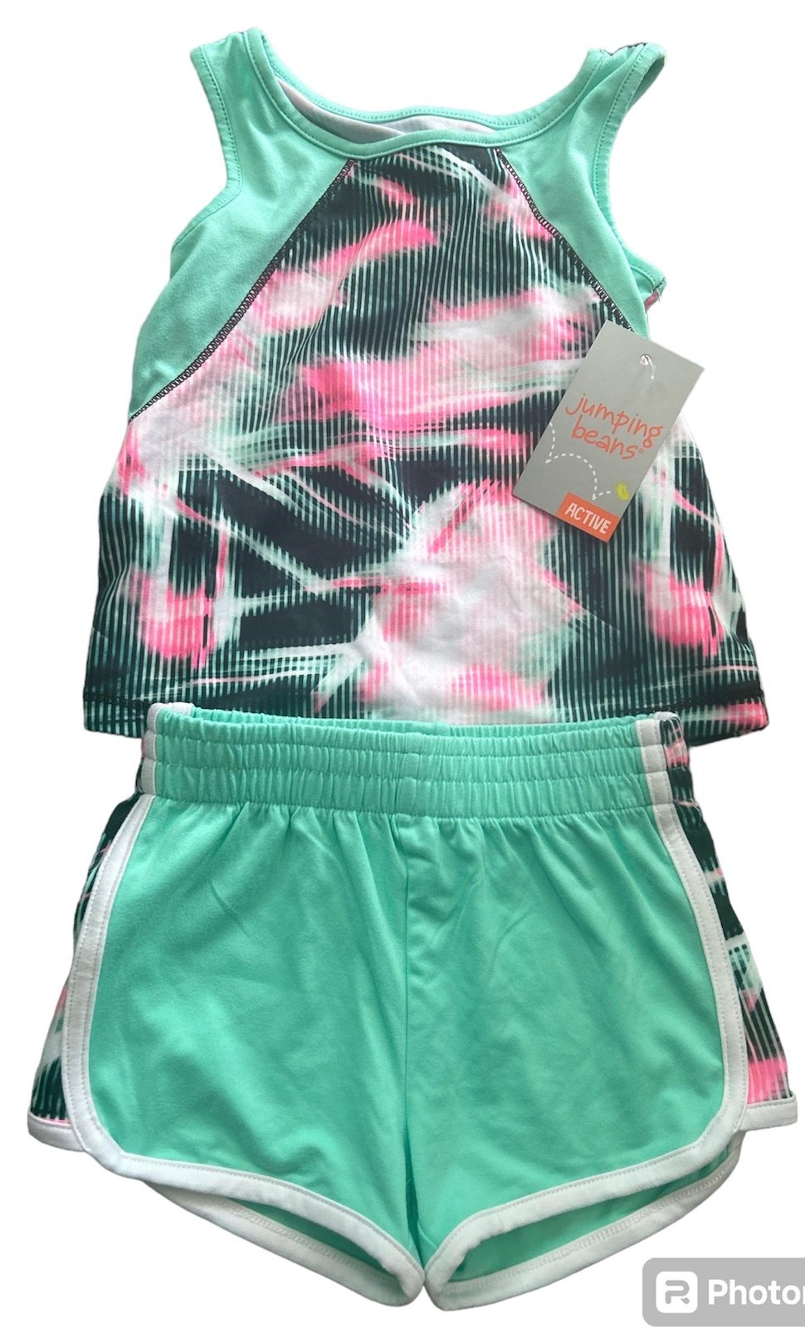 NWT Jumping Beans Baby Girl Shorts Outfit 12 mo