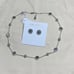 Tory Burch Crystal pearl logo necklace and earrings set