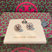 Tory Burch Crystal pearl logo necklace and earrings set