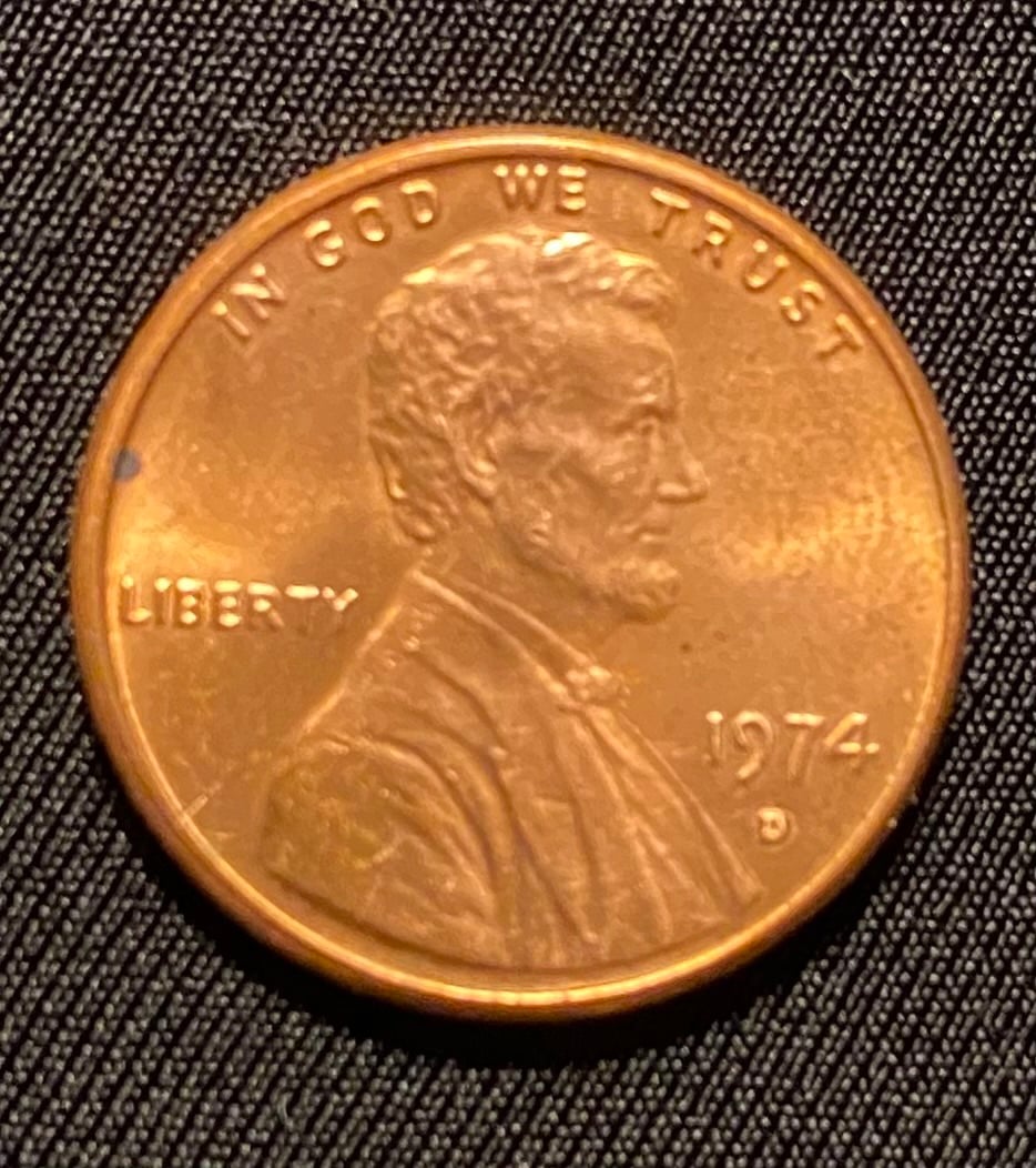 1974 d penny