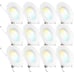 6” 5CCT Retrofit Baffle Trim Downlights 12-pack