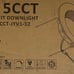 6” 5CCT Retrofit Baffle Trim Downlights 12-pack