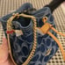 Coach CZ031 Drawstring Wristlet In Signature Denim