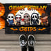 Chillin With My Creeps Doormat In This House Horror Characters Halloween Doormat