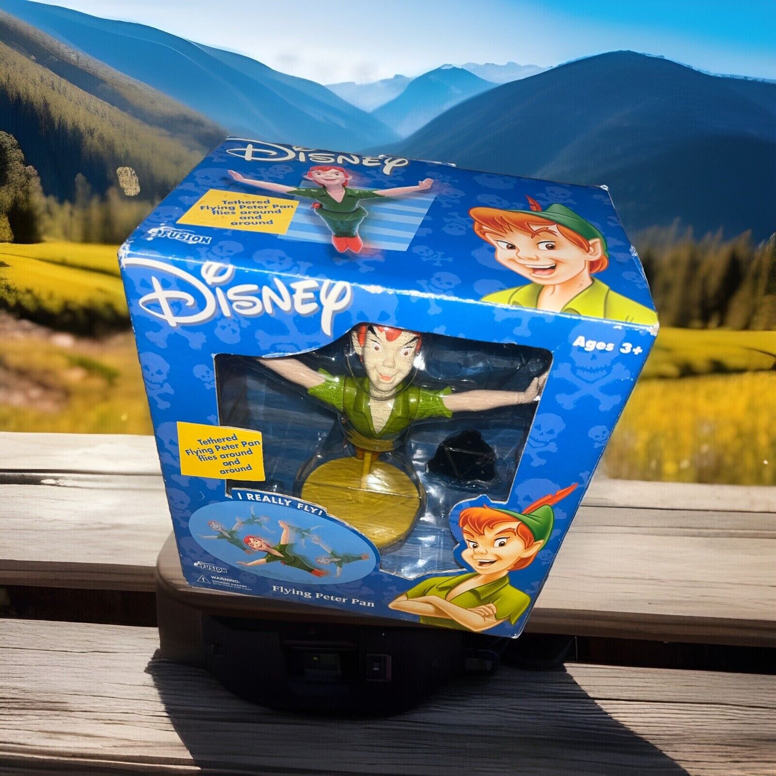 Brand New Fusion Disney Tethered Flying Peter Pan 2002 Extremely Rare Vintage