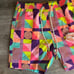 Psycho Bunny Henry Deco Swim Trunks Coral Gables Neon Lined Size S Men's NWT