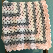 Granny Square Crochet Baby Blanket