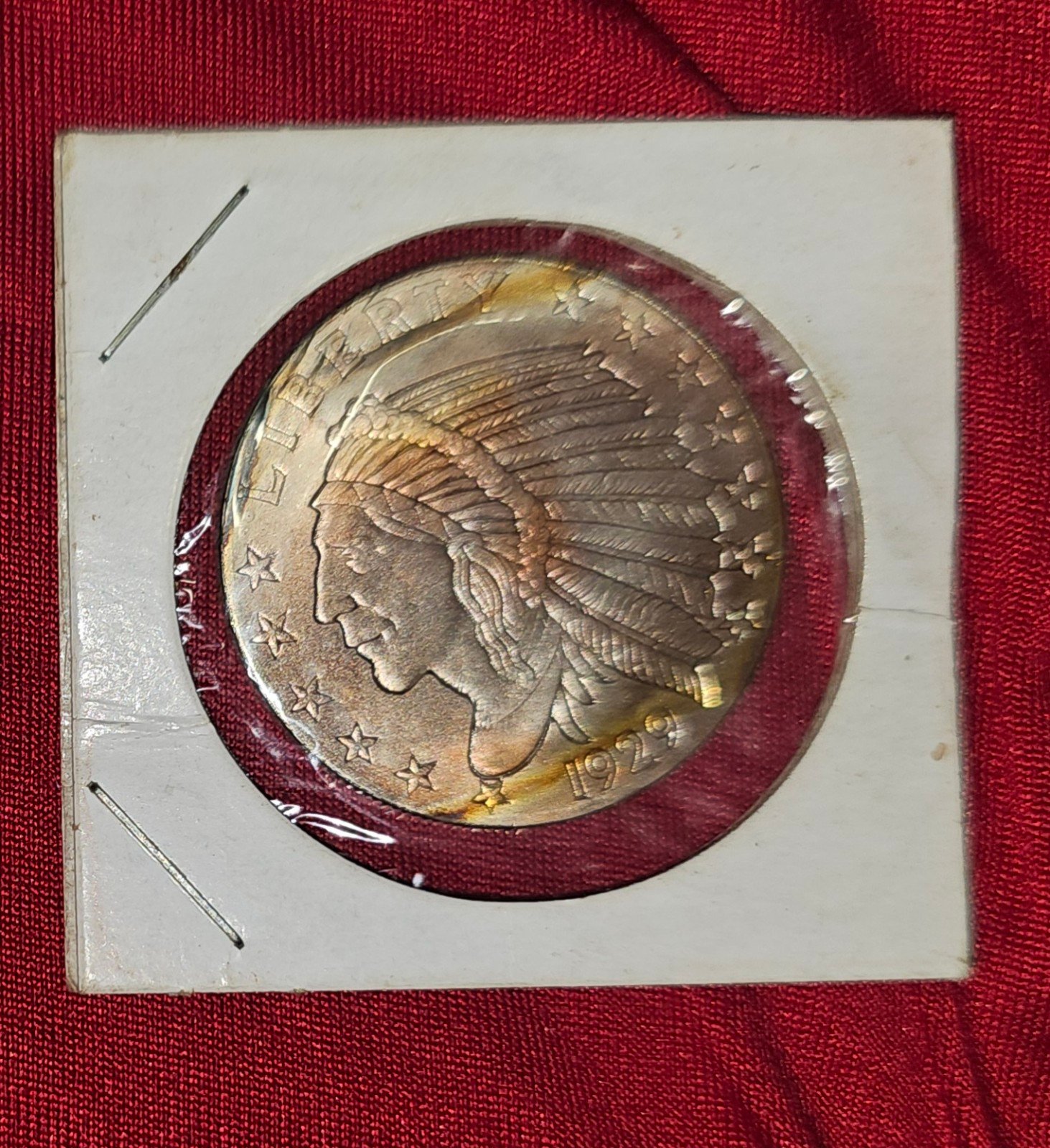 1/2 oz INCUSE INDIAN FRACTIONAL SILVER ROUND