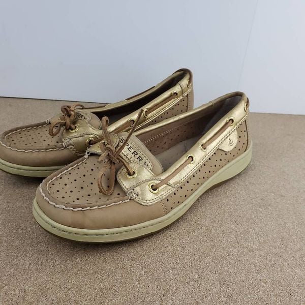 Sperry Top-Sider Angelfish Tan & Gold Loafer