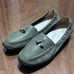 SAS Hope Shoes Women 9M Green Tundra Tassel Loafers Leather Slip On Comfort NWOB