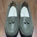 SAS Hope Shoes Women 9M Green Tundra Tassel Loafers Leather Slip On Comfort NWOB
