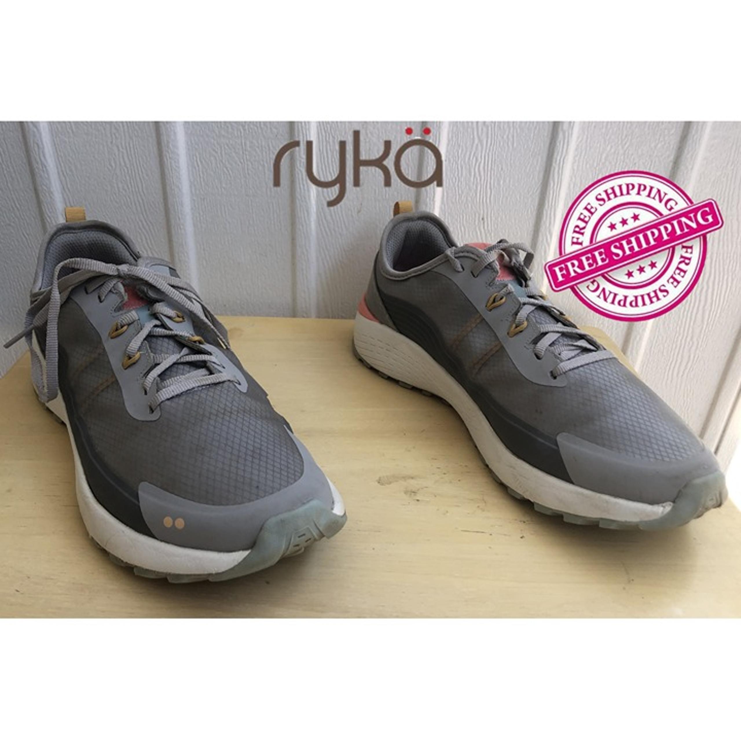 Ryka Women's Kaya Lace Up Trail Walking Shoes Sneakers JQ2 Paloma Grey Sz 11 W
