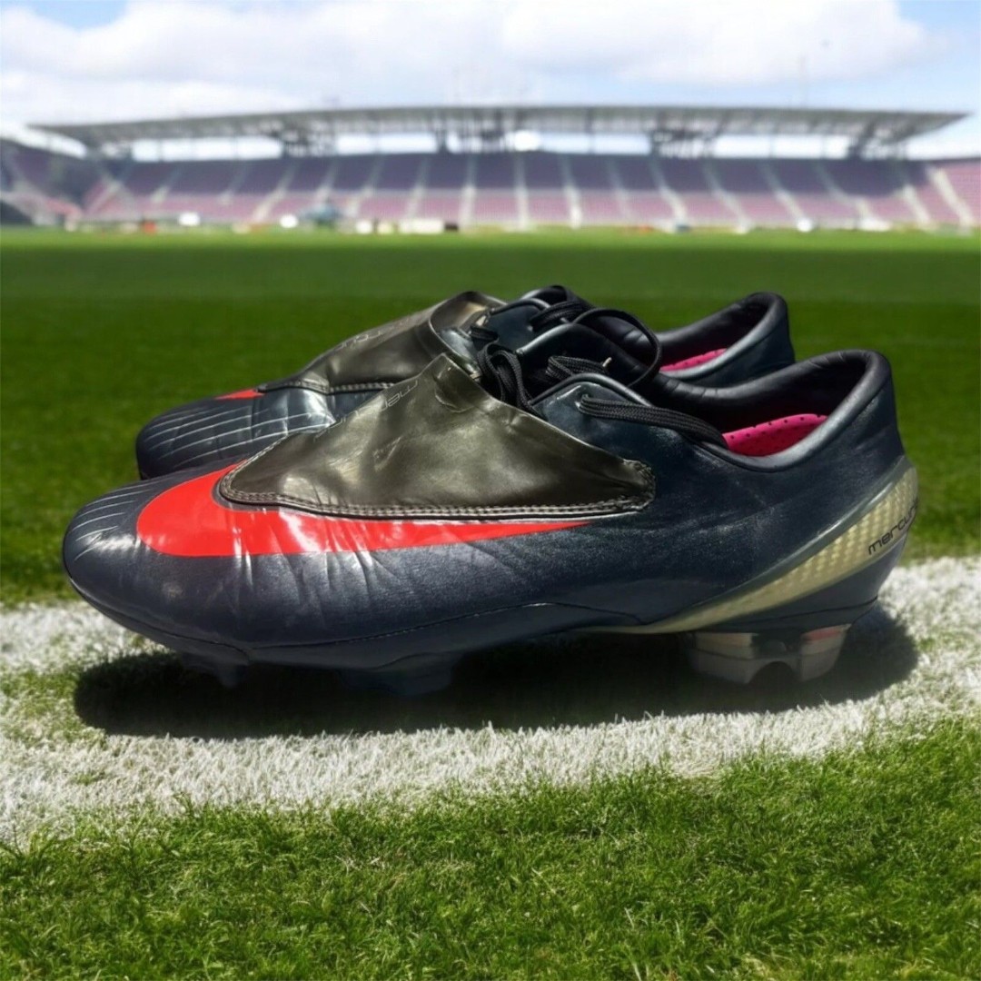 Nike Mercurial Vapor IV FG C Ronaldo Green Red Men Size 7.5 Preowned Vintge RARE