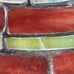 VTG Gorgeous Colorful Geometric Shape Slag Glass Lamp Shade 12 inch Deco Style