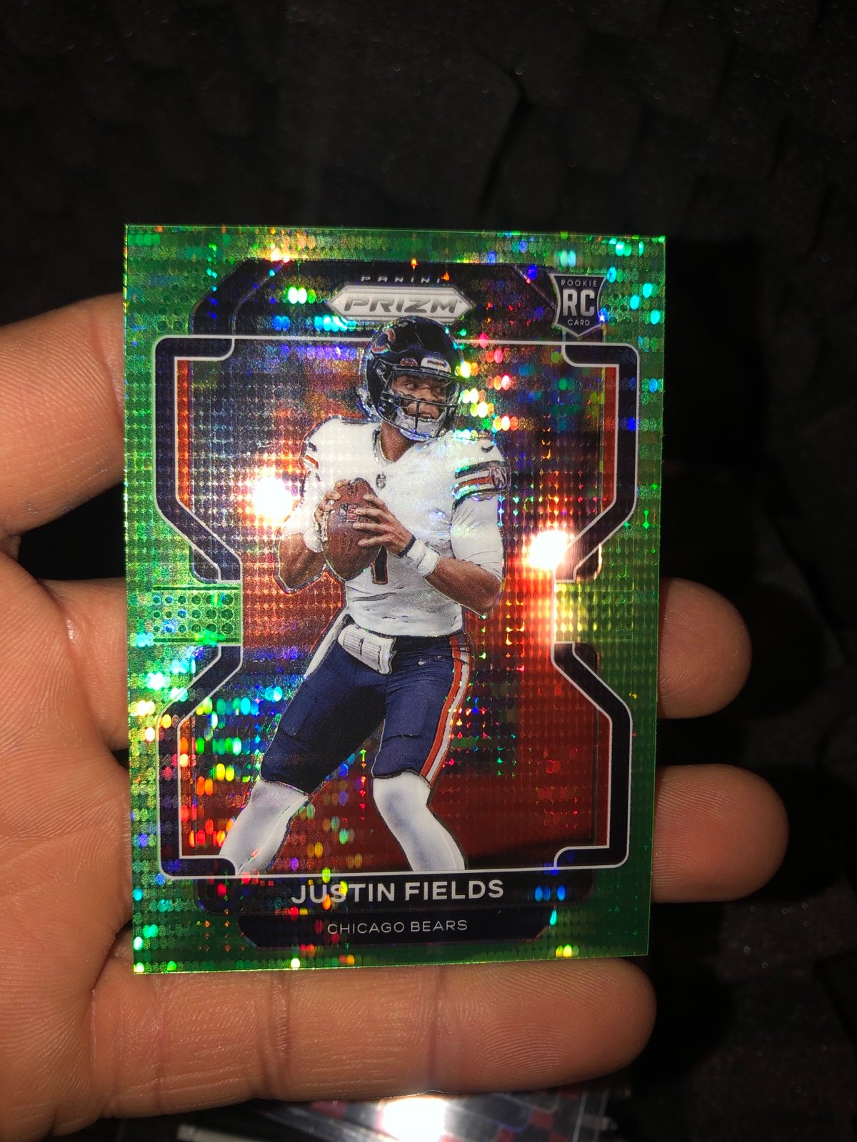 Prizm justin fields rookie card