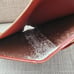 Auth Louis Vuitton Card Holder Yellow Leather Bifold Wallet Purse Made in France