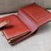Auth Louis Vuitton Card Holder Yellow Leather Bifold Wallet Purse Made in France
