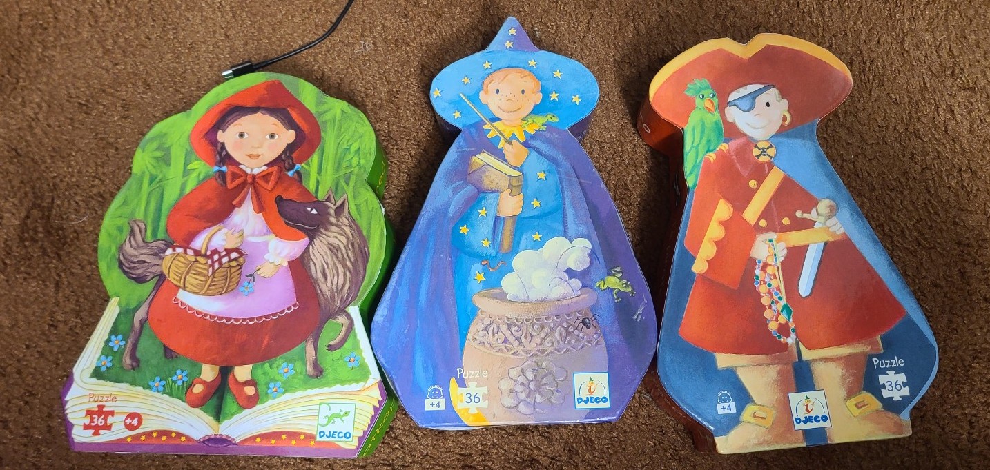 Puzzles - Set of 3 DJECO 36 pieces each