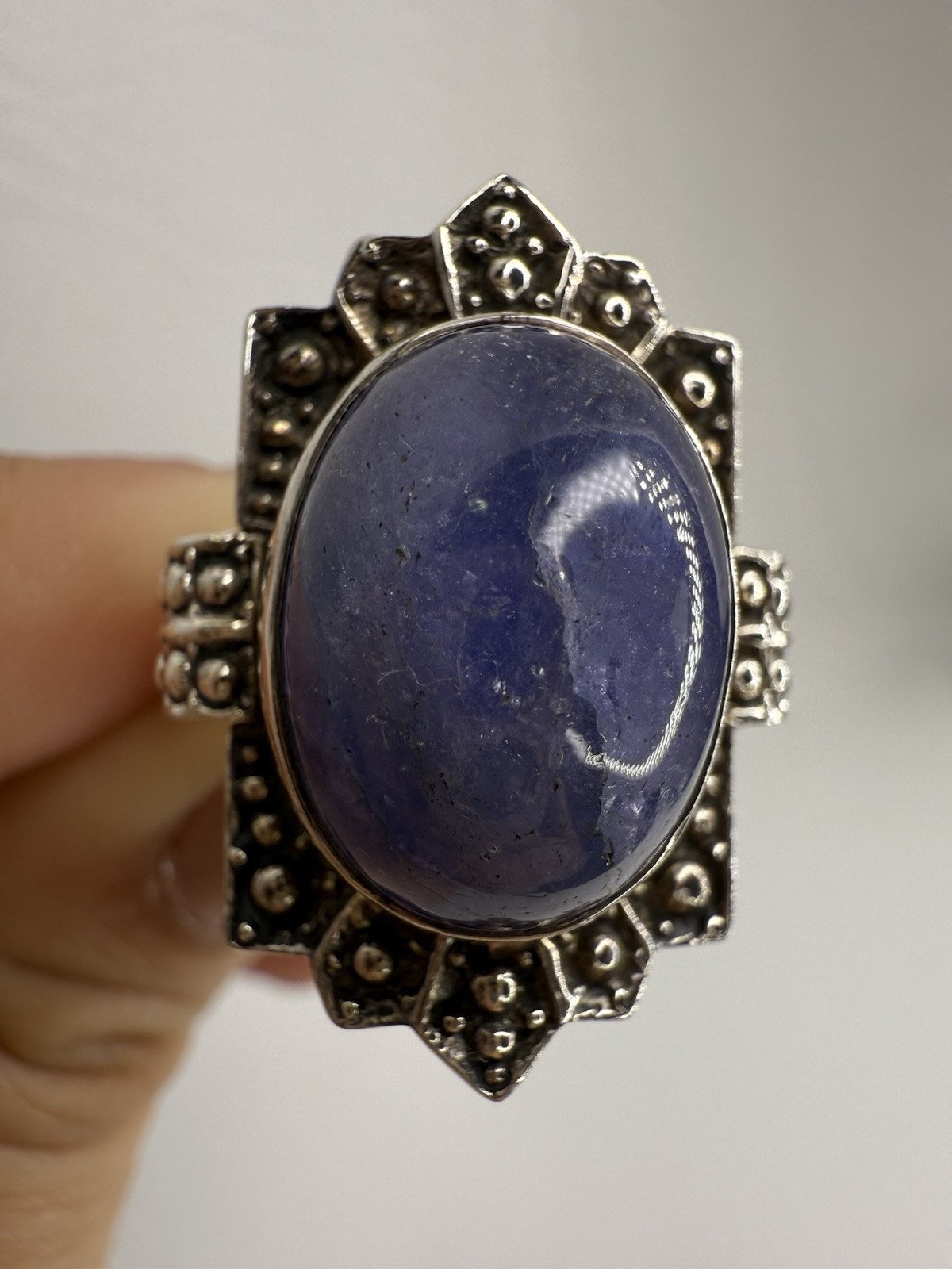 Nicky Butler Lavender Fluorite 925 Sterling Silver Ring Size 6