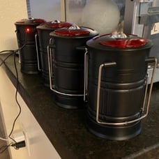 4 Pack Camping Lanterns Camping Accessories USB Rechargeable and Battery Powered