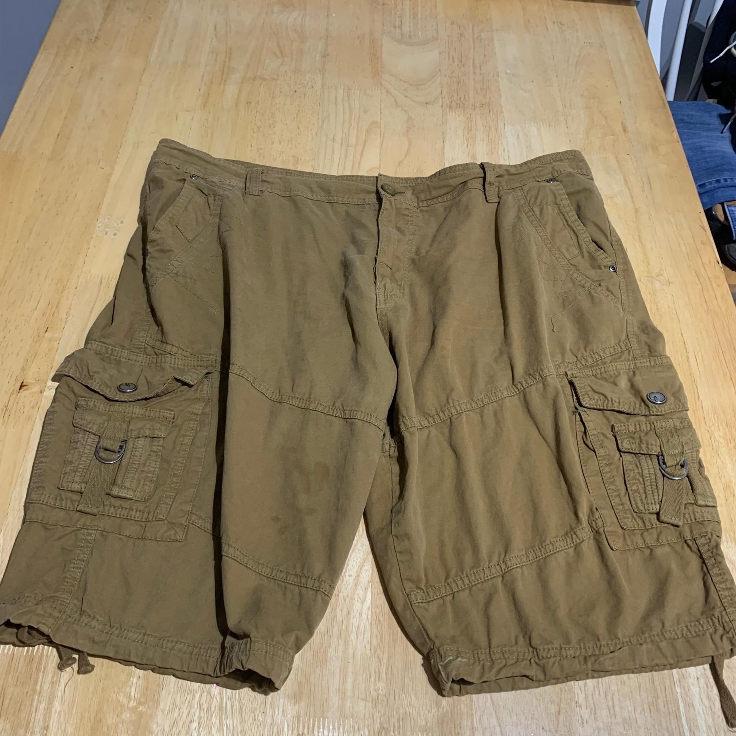 X RAY Jeans Mens Cargo Shorts Solid brown   Classic   Size 44