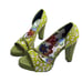 Charmone Ginseng Platform Open Toe Floral Pumps Size 39 US 8.5